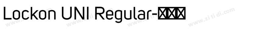 Lockon UNI Regular字体转换